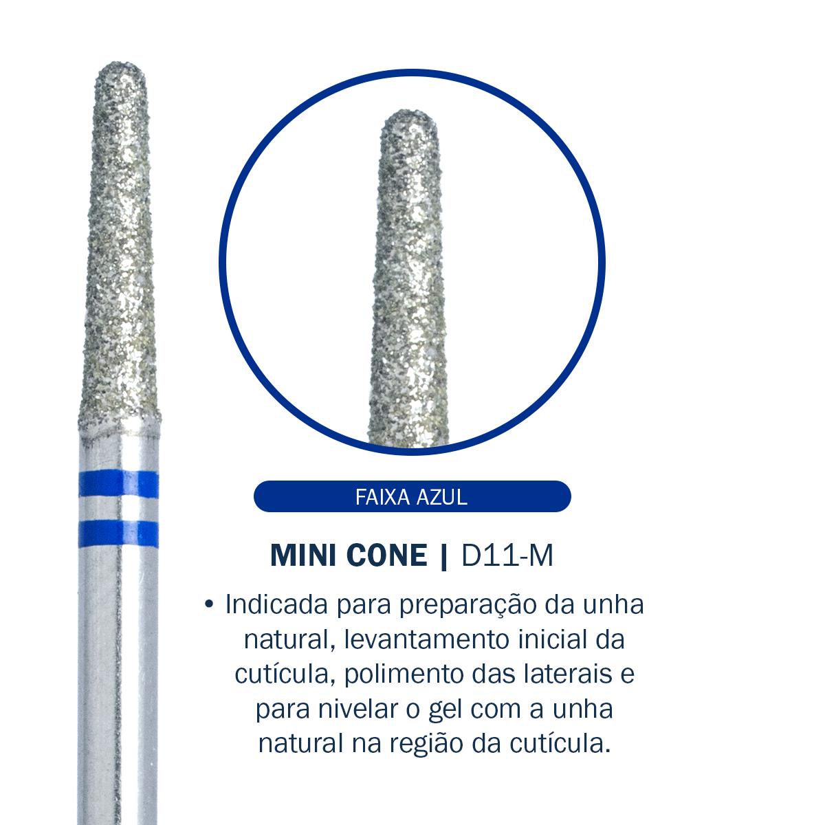 Broca Mini Cone – D11-M - Diamantada | Bluwe