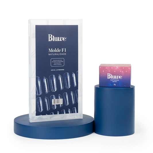 Kit Naturalidade Brasileira: Molde F1 + 2 Géis Gummys Pink Flash