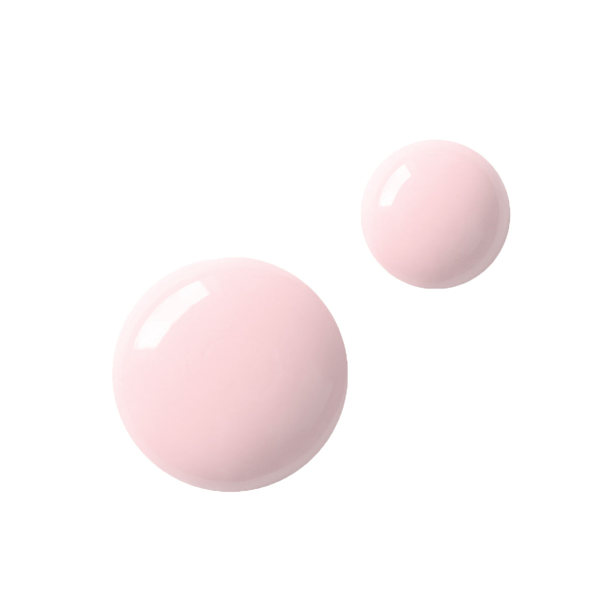 Duas gotas do Top Coat Camuflagem Natural Pink em fundo branco