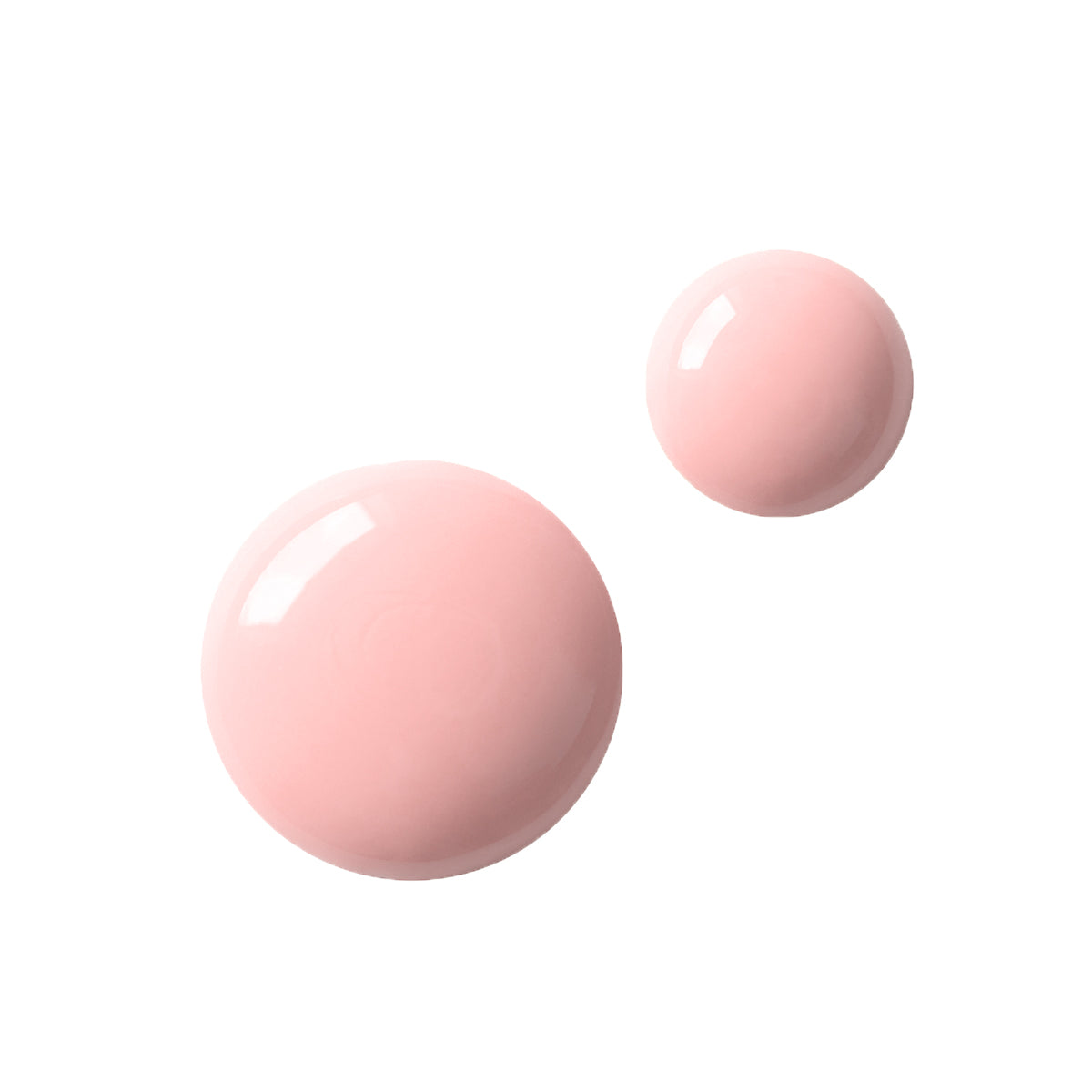 Duas gotas em fundo branco do Top Coat Camuflagem Querido Bege