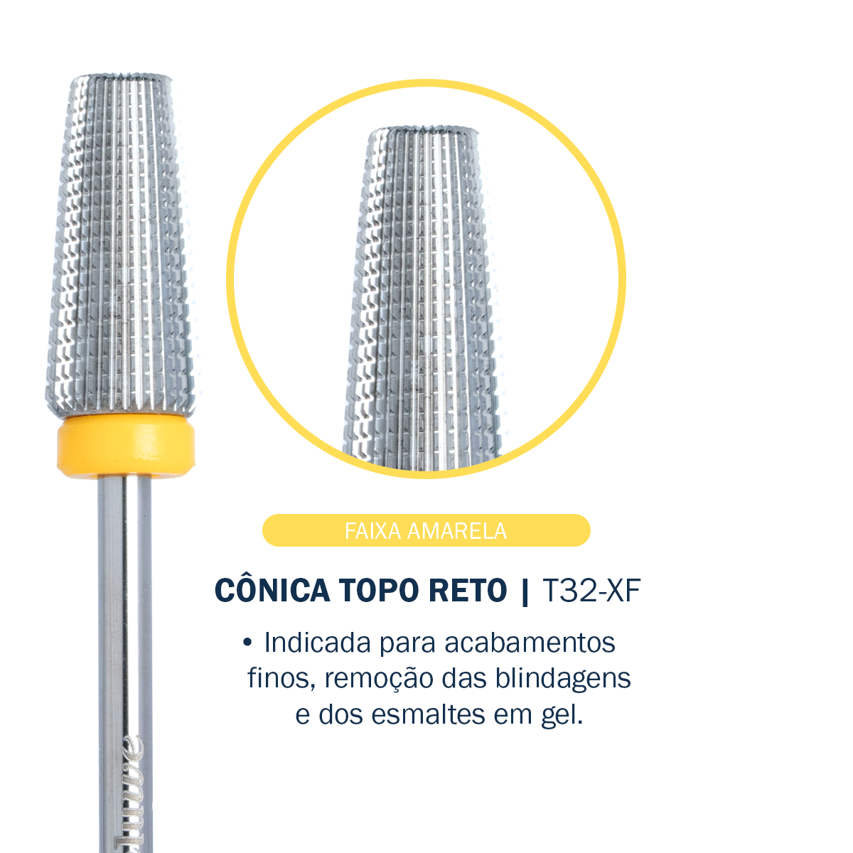 Broca Cônica Topo Reto – T32-XF - Tungstênio | Bluwe
