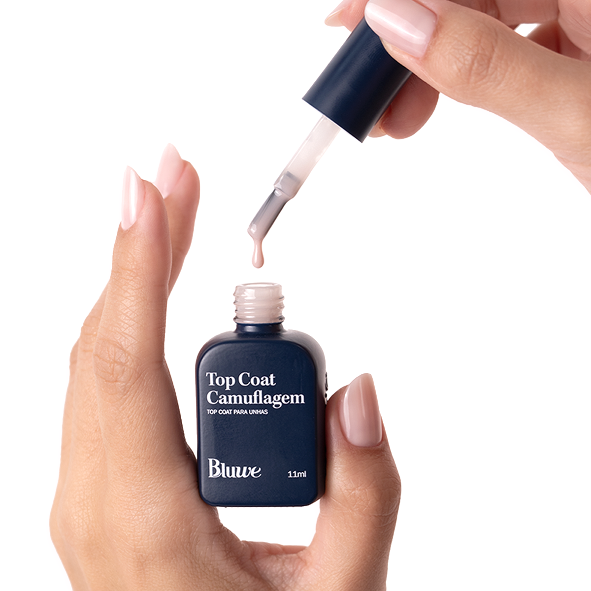 Top Coat Camuflagem Universal Bege 11ml