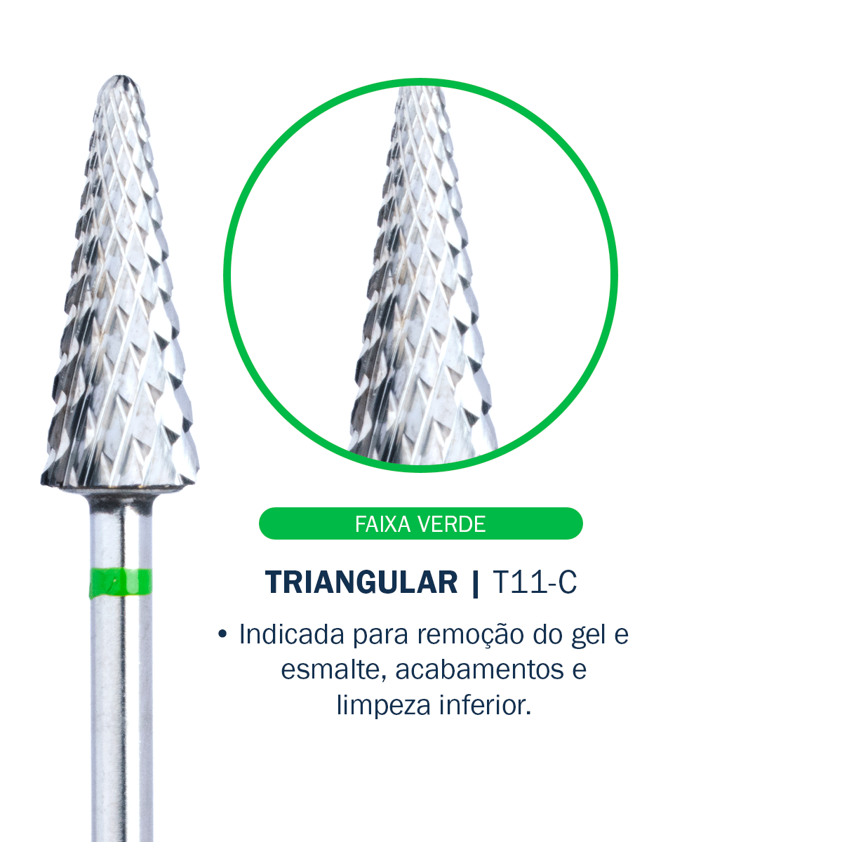Broca Triangular – T11-C - Tungstênio | Bluwe