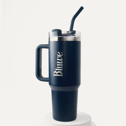 Copo Térmico Bluwe 1,2 l com canudo inox