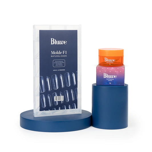 Kit Naturalidade Brasileira: Molde F1 + 2 Géis Gummys (Baby Pink + Pink Flash)