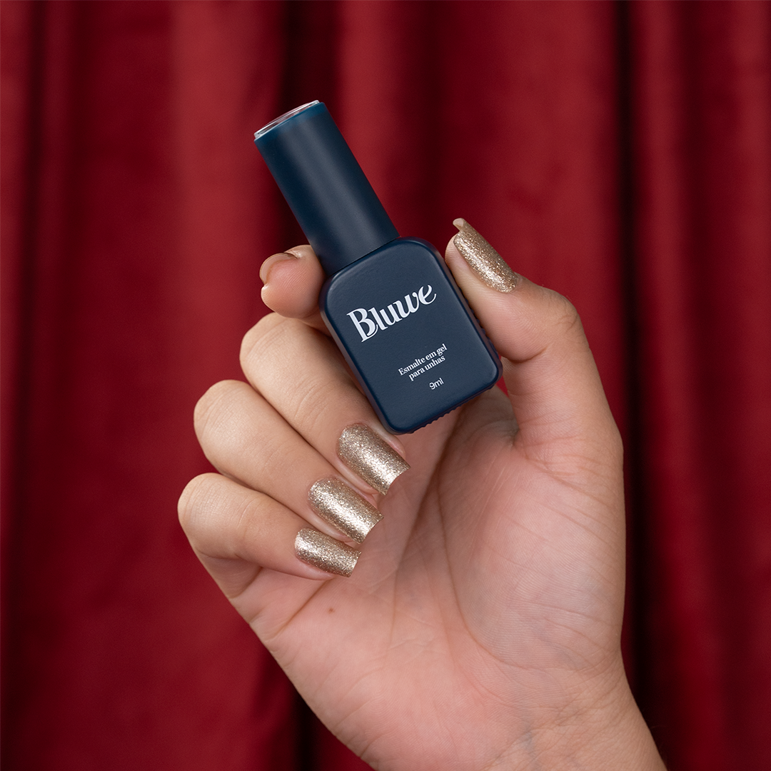Esmalte em Gel Bluwe Golden Shine 9ml