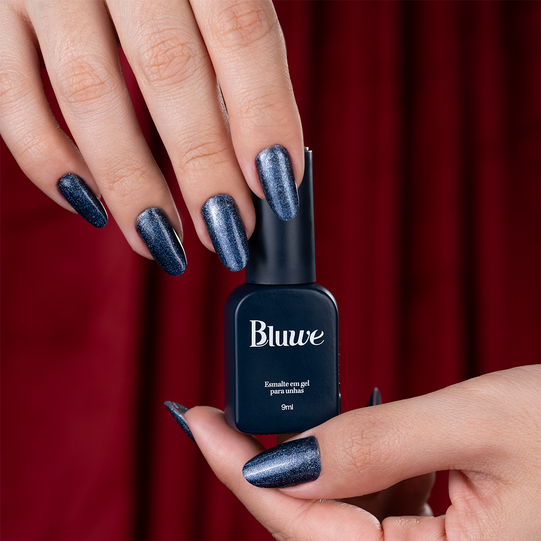 Esmalte em Gel Bluwe Navy Shine 9ml