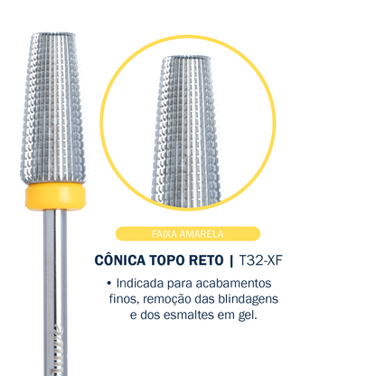 Broca Cônica Topo Reto – T32-XF - Tungstênio | Bluwe
