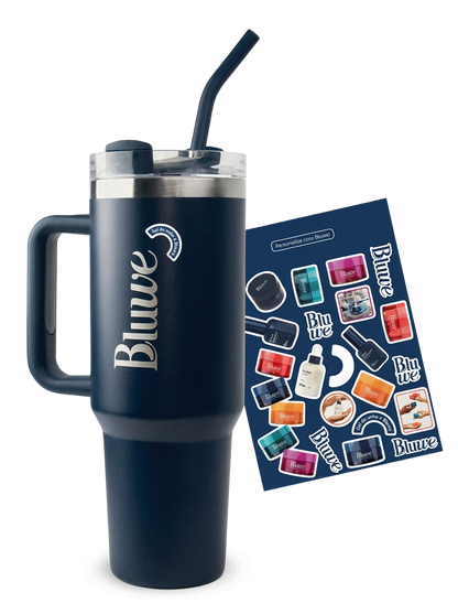 Copo Térmico Bluwe 1,2 l com canudo inox