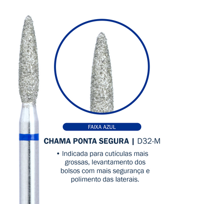 Broca Chama Ponta Segura – D32-M - Diamantada | Bluwe