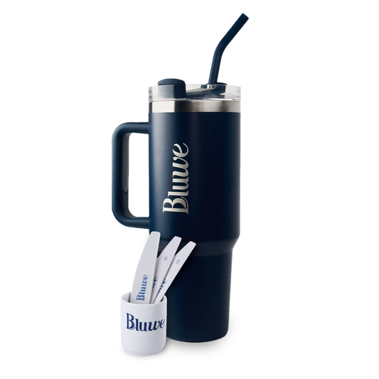 Kit Copo Térmico Bluwe 1,2 L + Organizador de Cerâmica Bluwe